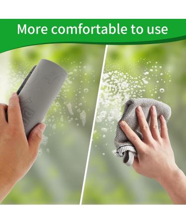 4 Pack Damp Clean Duster Towel Reusable Streakless Cleaning Cloths Soft Sponge Cleaning Cloths Thick Damp Dusting Cloth Water Absorbent Damp Cleaning Duster for Window Tiles Blinds 23 23 0.4cm - Buy Online on GoSupps.com