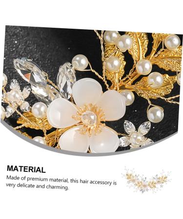 FRCOLOR Rhinestone Pearl Hair Comb Combs for Women Rhinestone Hair Clip Crystal Hair Accessories French Hair Pin Wedding Hair Clip Tiara Bridal Headdress Bride Loose Hair Rhinestones White - Buy Online on GoSupps.com