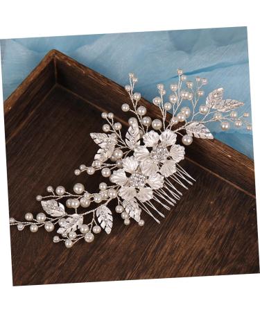 FRCOLOR Flower Comb Bridesmaids Hair Bridal Comb Headdress Floral Crystal Hair Comb Vintage Bridal Hair Flower Crystal Bridal Hair Comb Bride Wedding Hair Comb Miss Zinc Alloy Abs Flowers - Buy Online on GoSupps.com