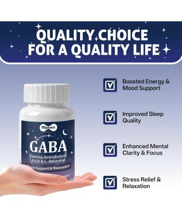 Oopeatol GABA 750mg with L-Theanine & Magnesium | Natural Supplement for Relieve The Pressure, Relaxation & Calm Focus | 60 Veggie Capsules - Buy Online on GoSupps.com