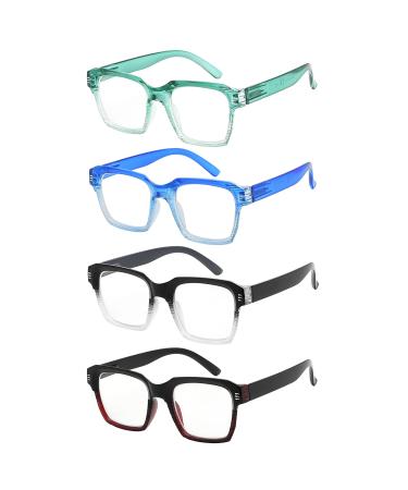 Eyekepper 4 Pack Reading Glasses for Women - Large Frame Ladies Readers +2.75 4pcs-mix 2.75 Diopters