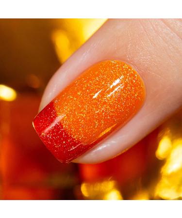 LolliPolish Color Changing Mood Thermal Nail Polish - Tequila Sunrise - 5 Free, Cruelty Free, Vegan - Buy Online on GoSupps.com