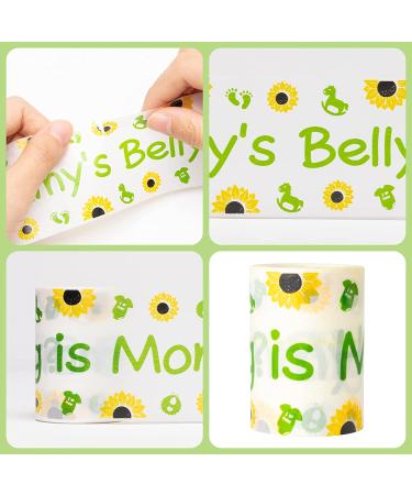 OSNIE Sunflower Tummy Measuring Tape - 2 Rolls for Baby Shower Game - Buy Online on GoSupps.com