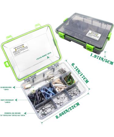 FREGITO 5 Arms Alabama Umbrella Rig Fishing Bass Kit - 62pcs Trout Salmon Lures Bait Rigs - Buy Online on GoSupps.com