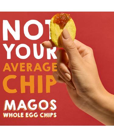 Magos Egg Chips Garlic Parmesan, Healthy Snack, High Protein Low Carb, Light Cracker-Style Crunch, 1.1 oz Bags Keto, Vegetarian & Carnivore Friendly, No Gluten Ingredients (3-Pack) - Buy Online on GoSupps.com