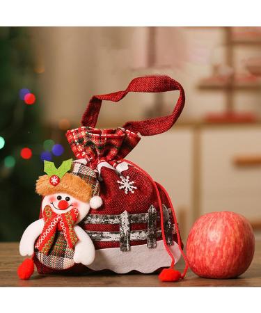 fanelod Christmas Bags | Christmas Gift Bags for Candy - Christmas Cookie Bags for Candy Portable Christmas Eve Bags - Buy Online on GoSupps.com