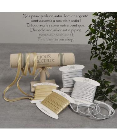 Designers-Factory Satin Bias Tape - Double Fold Satin Binding for Sewing - 10.93 Yards Gold - Buy Online on GoSupps.com