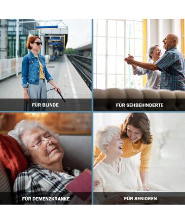 HORKENT German-Speaking Clock for Visually Impaired & Seniors - Large Digits Nylon Beige - Buy Online on GoSupps.com