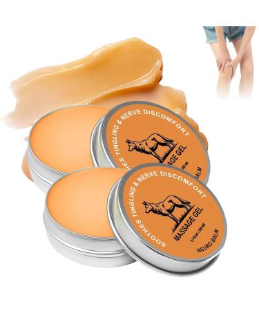 2PCS Neuro Balm Nerve Relief Balm for Neuropathy Natural Joint Care Soothing Massage Cream with Magnesium and Menthol