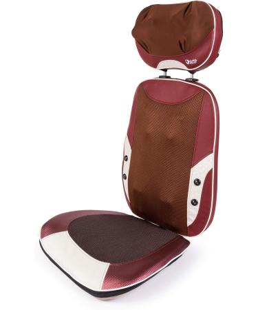 Global Relax Mantra Shiatsu Massage Backrest with Heat | Adjustable Headrest & Removable Seat | Back Shoulders & Lumbar Spine Relief | 2-Year Guarantee - Buy Online on GoSupps.com
