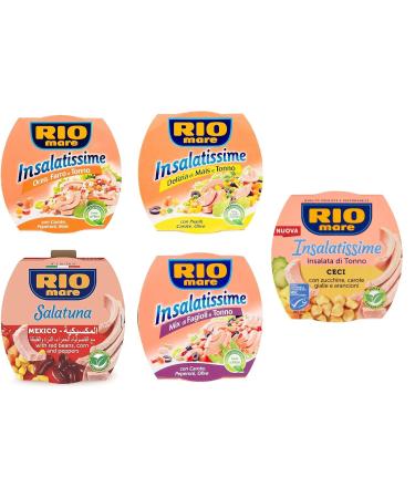 Rio Mare Insalatissime Tuna with olive oil Tuna salads 5 x 160 g