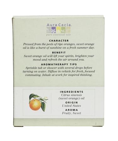 Buy Aura Cacia Brightening Sweet Orange Essential Oil - 0.5 fl oz | Pure Aromatherapy for Mood Boosting & Wellness - Buy Online on GoSupps.com