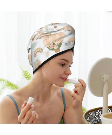 Air Balloon Microfiber Hair Towel | Soft Super Absorbent Wrap for Long Curly Thick Hair - Quick Dry Coral Velvet for Women - Buy Online on GoSupps.com