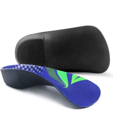 Orthopedic Insoles for Flat Feet & Plantar Fasciitis | Comfort Heel Pillow for Men & Women | 3/4 High Nozzle Inserts for Walking Running & Training (L - 43-46 EU) - Buy Online on GoSupps.com