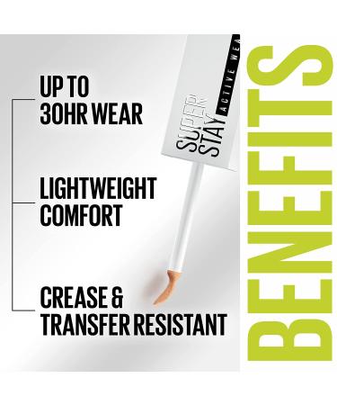 Maybelline Super Stay Full Coverage Liquid Concealer - 30 Hour Wear, Transfer Resistant, Oil-free - 16 Shades Available - Buy Online on GoSupps.com