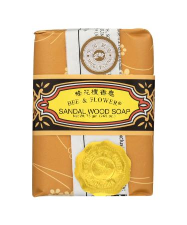 Bee and Flower Soap Sandalwood - 2.65 oz - Case of 12