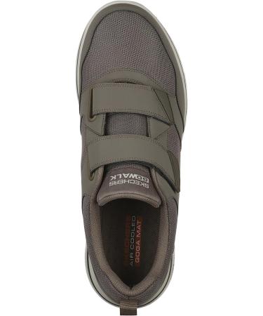 Skechers Men's GoWalk Athletic Walking Shoes | Two Strap Sneakers | X-Wide Khaki | Air-Cooled Foam Technology - Buy Online on GoSupps.com