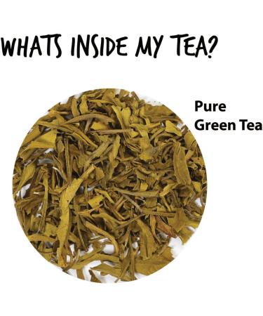 CHAIZONED Detox Green Tea Loose Leaf - 100% Pure Green Tea Leaves Sourced from India - Non Bitter Antioxidant Rich & Immunity Boost (25+ Cups) - Resealable Ziplock Pouch - 50g (1.7 oz) Virgin Green Tea - Buy Online on GoSupps.com
