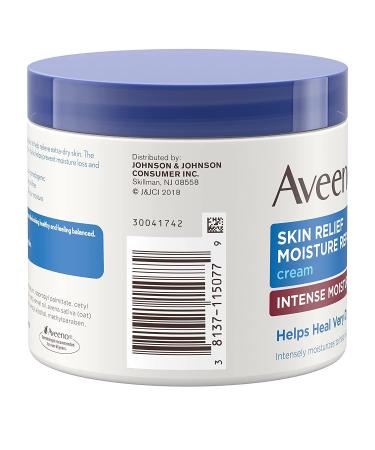 Aveeno Skin Relief Intense Moisture Repair Cream 11 oz - Pack of 3 | Hydrating Body Cream - Buy Online on GoSupps.com