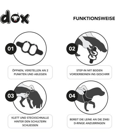 DDOXX Reflective Air Mesh Breast Harness for Small to Medium Dogs - Step-In Design Multiple Colors Available - Buy Online on GoSupps.com