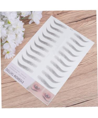 Angoily 4 Pcs 3d Eyebrow Stickers Nail Rings Cute Hair Rope Double Ball Eyebrow Tool 6 Proof Template ze008x2pcs Blackx2pcs - Buy Online on GoSupps.com