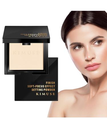 Face Powder Compact | Clean Setting Powder Oil Control Face Pressed Powder Lightweight Translucent HD Finishing Powder Smooths Face Skin Fills Fine Lines Rowces #02