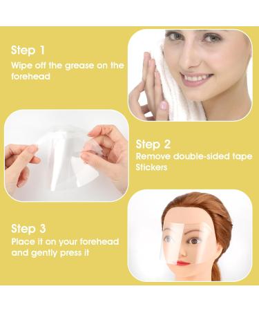 Thinp 50pcs Shower Face Eye Shields - Clear Waterproof Adult Shower Visors for Makeup Protection Hairspray & Eyelid Aftercare - Buy Online on GoSupps.com