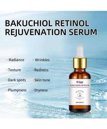 Bakuchiol Retinol Serum 2 PCS Retinol Rejuvenation Serum for Anti Aging & Reduce Wrinkles Fine Lines & Sagging Moisturising Skin 2.02 fl.oz - Buy Online on GoSupps.com