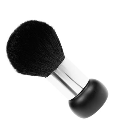 Fantasia Stand Powder Brush - Natural Hair 11cm Height Black/Silver | Premium Makeup Brush for Flawless Application - Buy Online on GoSupps.com