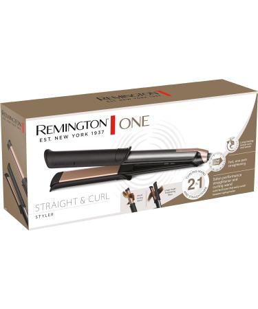 Remington One Smooth Iron & Curling Iron - 2-in-1 Multi-Styler S6077 for Smooth & Curly Hair Adjustable Heat 150-230 C Digital Display - Buy Online on GoSupps.com