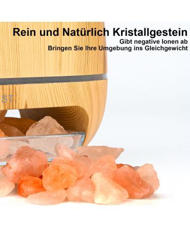 Buy Aroma Diffuser with Essential Oils - 200ml Humidifier & LED Light | Automatic Shutdown & Himalayan Salt | Enhance Air Quality - Buy Online on GoSupps.com