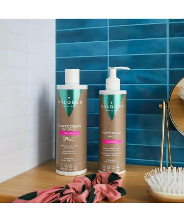 Valquer Professional Masque Power Color Cheveux Teints. V g talien et sans Sulfate (Fuchsia) - 275 Ml - Buy Online on GoSupps.com