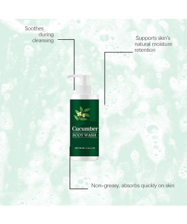 Gel douche au concombre - Gel douche hydratant et hydratant naturel pour les peaux sensibles apaise tous les types de peau doux et doux sans r sidu collant Rafra chissant non irritant (4PCS) - Buy Online on GoSupps.com
