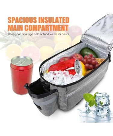 Lixada Insulated Bike Trunk Bag - Rear Rack Storage Luggage & Cooler Shoulder Bag - Buy Online on GoSupps.com