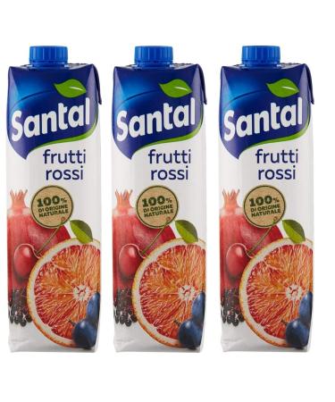 Parmalat Santal I Classics Fruit Juice Red Fruits Red Fruits Fruit Juice 100% Natural Origin Refreshing Drink Tetrapack 1000ml