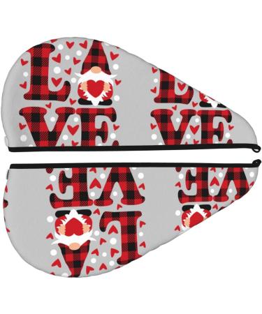 Buffalo Plaid Gnome Microfiber Hair Towel | Soft Super Absorbent Quick Dry Wrap for Long Curly & Thick Hair - Buy Online on GoSupps.com