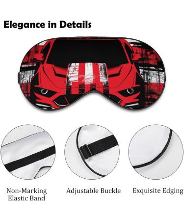 Shop Dirt Track Racing Car Soft Sleep Mask - Adjustable Eye Cover for Men & Women | Blocks Light for Better Sleep - Buy Online on GoSupps.com