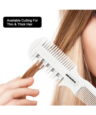 BANGMENG Hair Cutter Comb Shaper Razor for Thin & Thick Hair Styling + 5 Extra Blades - Buy Online on GoSupps.com