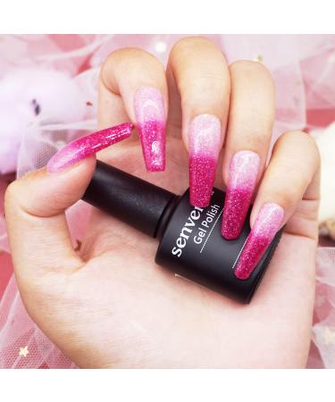 Color Changing Gel Nail Polish Gift Set - Senvenski Thermal Chameleon, Glitter Soak Off Manicure Kit - Buy Online on GoSupps.com