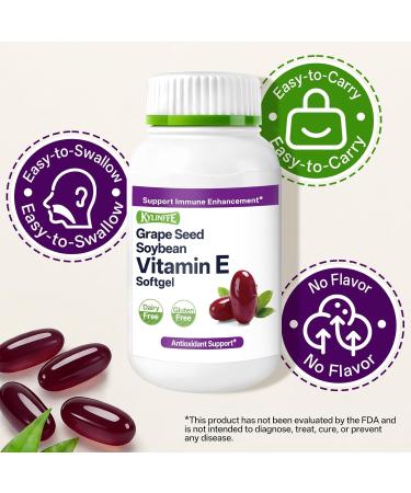 Kylinffe Grape Seed Extract 50mg | Antioxidant Supplement with Vitamin E Supports Immune & Heart Health Quick Release Capsules 60 Count - Buy Online on GoSupps.com