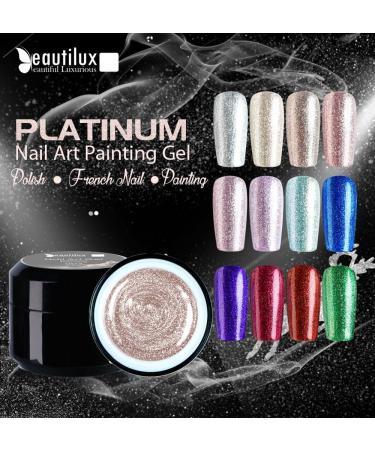 Beautilux Platinum Painting Gel High Gloss Multifunctional Nail Art Design UV LED Gel Lacquer Salon Professional Gels Varnish 6g - (Color: 02) - Buy Online on GoSupps.com