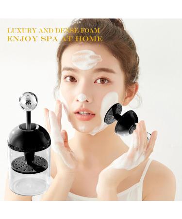 Foam Maker | Skincare Whip Maker | Rich Foamer Dispenser Facial Cleanser Foam Whipper Convenient Skincare Generator Portable Foam Whip Maker for Household Facial Cleansing Black - Buy Online on GoSupps.com
