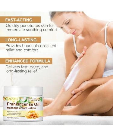 Frankincense Balm for Anti-Aging Muscle Massage Deep Moisturizing Cream for Dry Cracked Skin Face Body Skincare for Men and Women 2oz Natural Balm - Buy Online on GoSupps.com