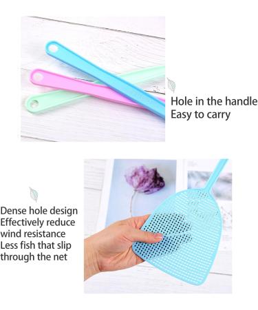 BAMFY Fly Swatter for Indoors 6 Pcs Manual Fly Swatters Plastic Fly Swat Set Heavy Duty with Long Handle Fly Swatters for Kitchen Home - Buy Online on GoSupps.com