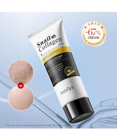 Snail Mucin Cleanser | Unisex Face Wash for Dry & Sensitive Skin - Daily Repairing & Deep Cleansing - Buy Online on GoSupps.com