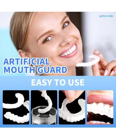 Jiazhouhb 2 Pairs Tooth Panel - Instant Upper & Lower Veneers for Bad Teeth | Comfortable Snap-On Prostheses - Buy Online on GoSupps.com