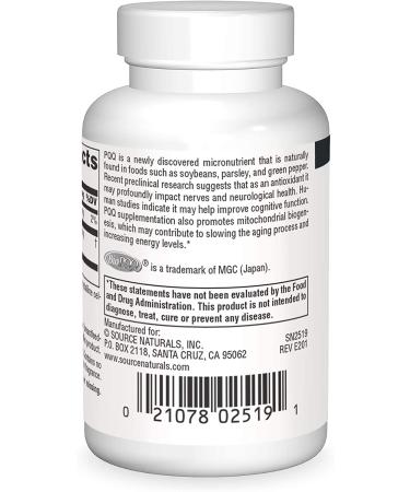 Source Naturals PQQ Mind - 60 Tablets for Enhanced Cognitive Support - Buy Online on GoSupps.com