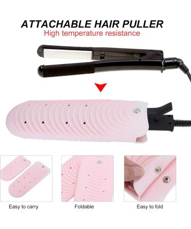 2 Pcs Heat Resistant Silicone Pouch Insulation Pink Gray Blue Heat Shield Holder Cover for Hair Straightener Crimping Iron Hair Waving Iron(Pink) - Buy Online on GoSupps.com