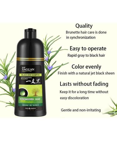  tongfeng Gimocool Hair Shampoo - Long Lasting Herbal Shampoo 500 ml Hair Dye in Minutes Water Formula Long-Lasting Black Hair Dye Rapi Action - Buy Online on GoSupps.com