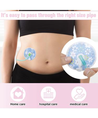 32 Piece G Tube Pads for Feeding Support | Reusable Cotton Button Covers | Soft Nursing Care - Fresh Flower Designs - Buy Online on GoSupps.com